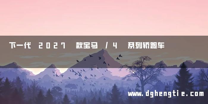 下一代 2027 款宝马 /4 系列轿跑车